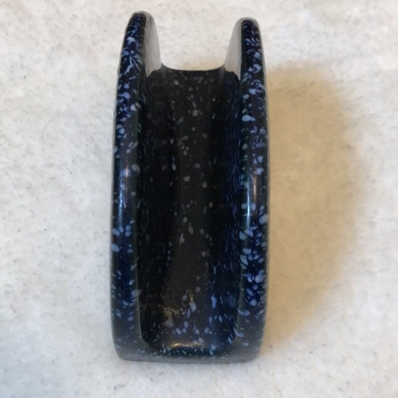 Otagiri Spackled Goose Duck Blue Napkin Holder Mail Holder  Vintage Ceramics - Picture 3 of 4